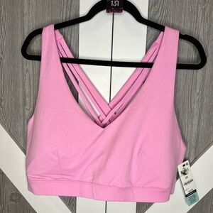 D20.13 NWT Ideology Crossover Sports Bra Pink 3X